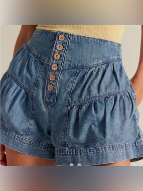 Free People Fleur Denim Shorts